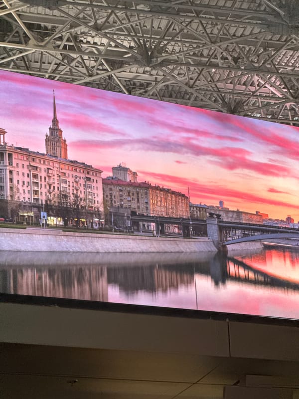 Busy evening at Vnukovo Airport, Moscow