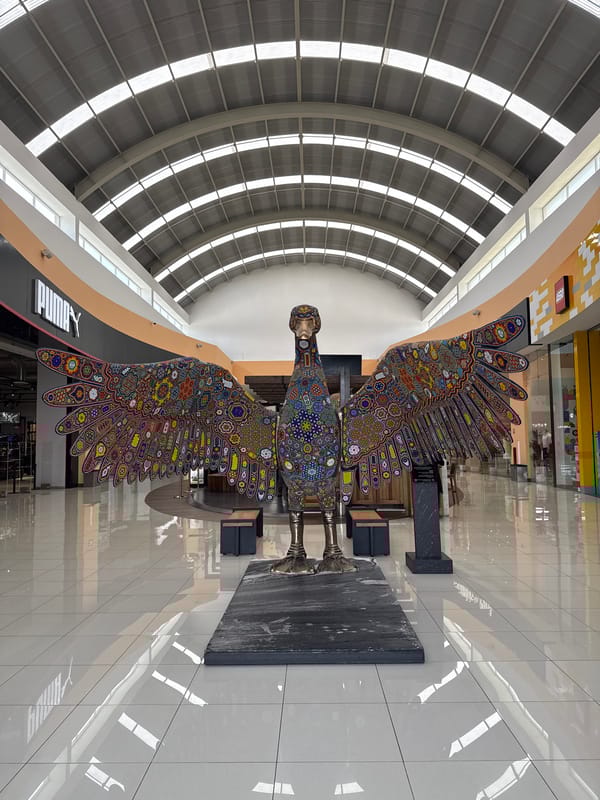 Shopping mall displays documented in Ocotlán, Mexico