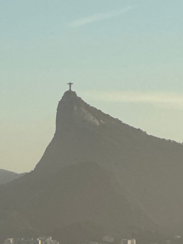 Sunset views across Guanabara Bay from Niterói