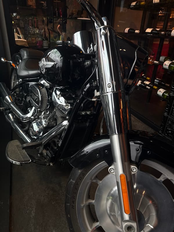 Motorcycle displayed inside Bar Jim in Izhevsk, Russia documented