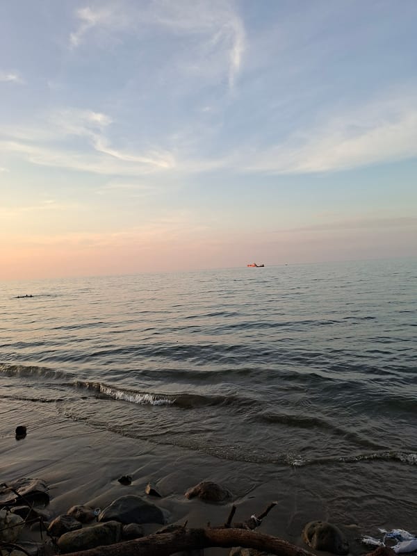 Peaceful sunset captured along Lhokseumawe coast, Indonesia