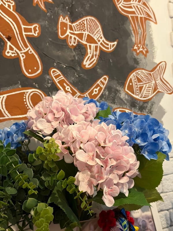 Coffee break and flowers documented in Dnipro
