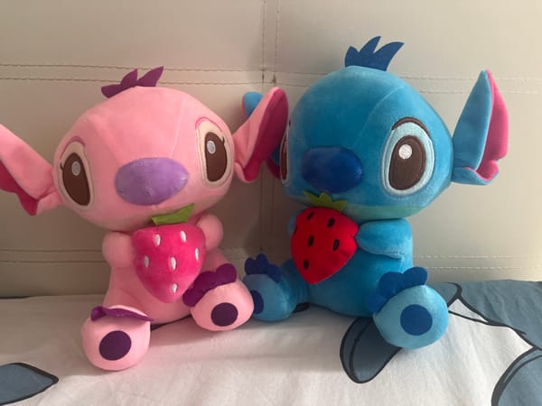 Disney plush toys photographed in Sevastopol