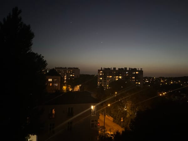 Witness documents nighttime cityscape views over three-minute span