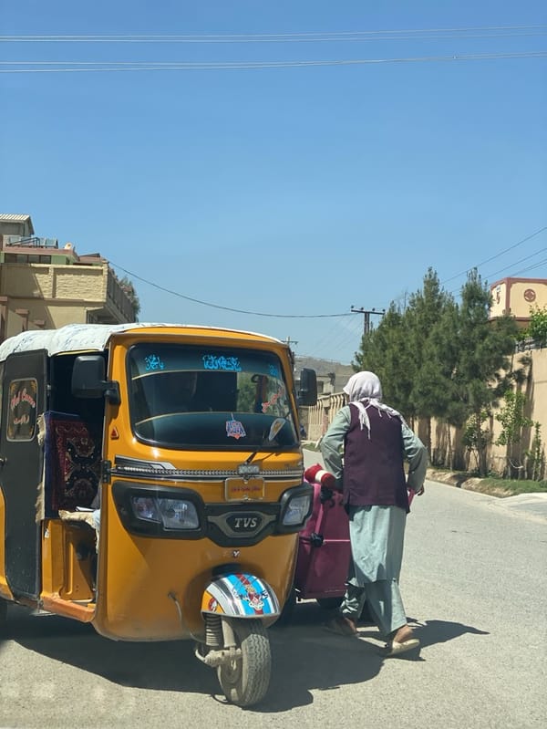 Young boy visits vegetable market stall in Kandahar