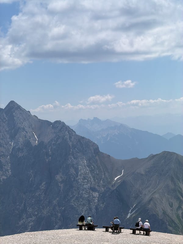 Morning in the Bavarian Alps, peaks and panoramas from Garmisch-Partenkirchen