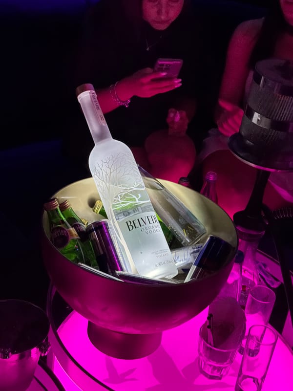 Nightclub patrons document bottle service at Cabana venue