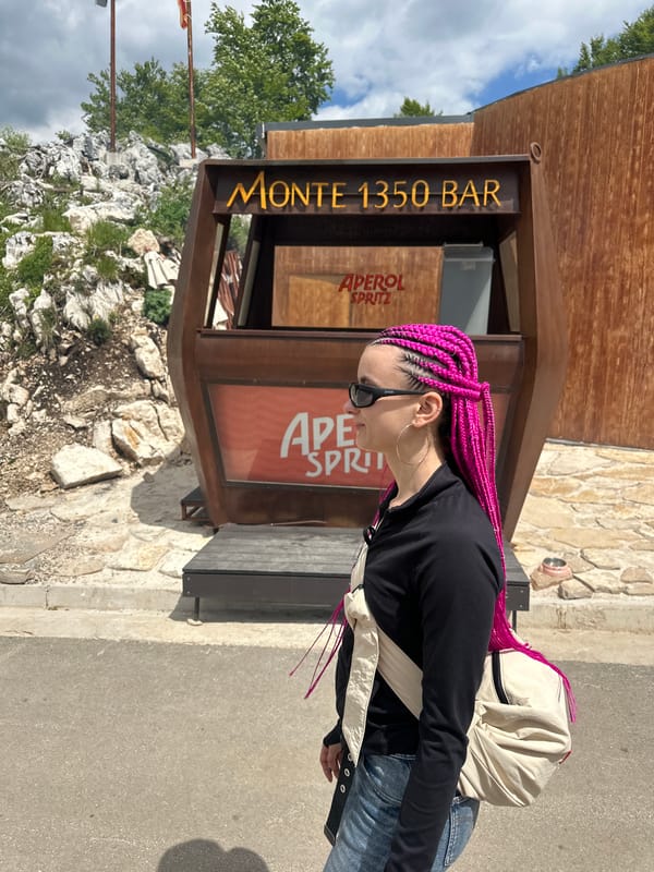 Tourists visit scenic mountaintop restaurant in Kuk, Montenegro