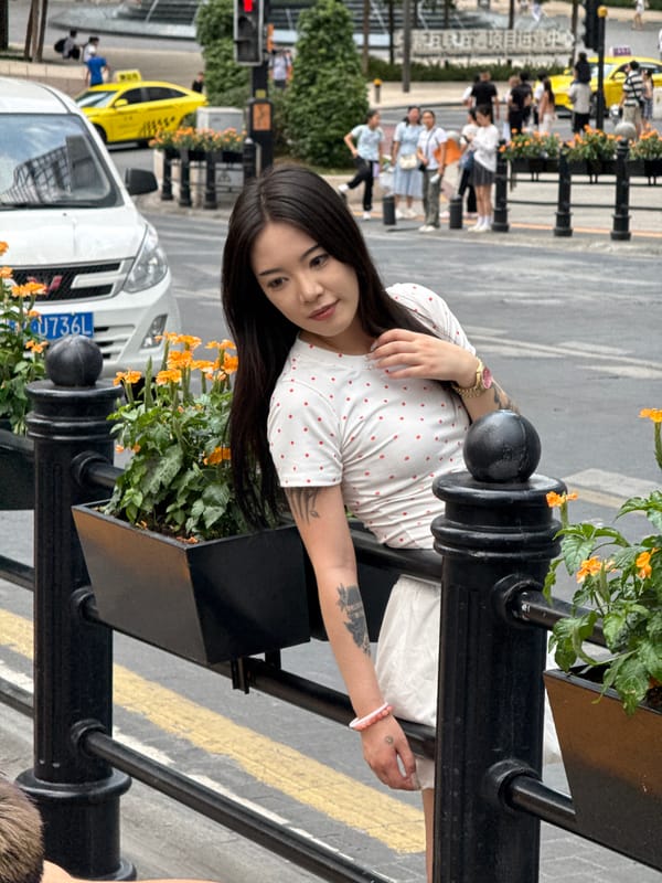 A busy July morning around Raffles City Chongqing