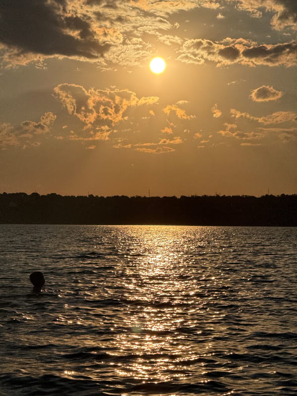 Summer evening on the Southern Bug River, Mykolaiv