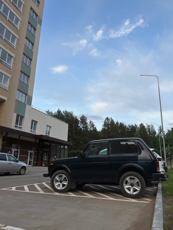 Family outing documented in Chaikovsky, Russia residential area