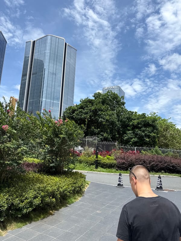 Early morning urban documentation across Guangzhou districts captures cityscapes