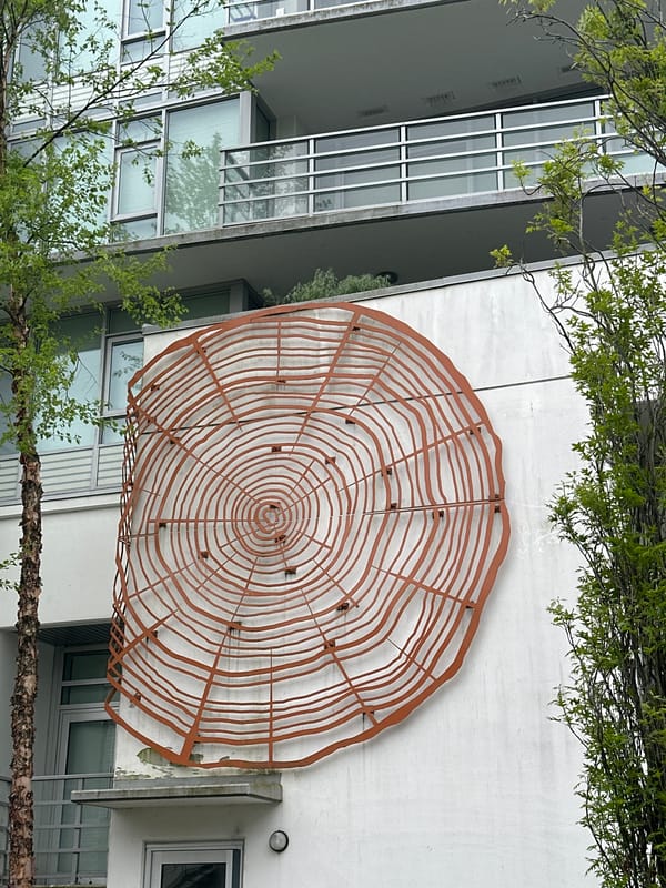Circular structure observed on Burnaby building exterior