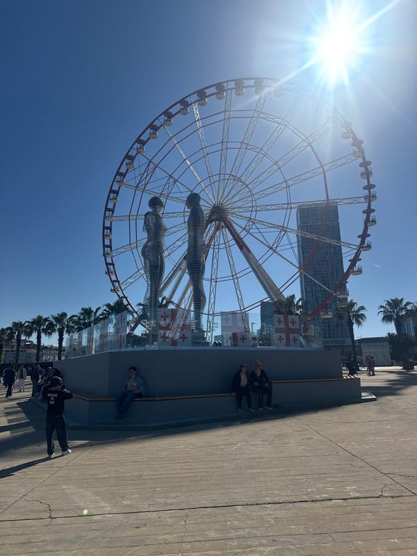 Sunny afternoon scenes captured across Batumi's waterfront landmarks