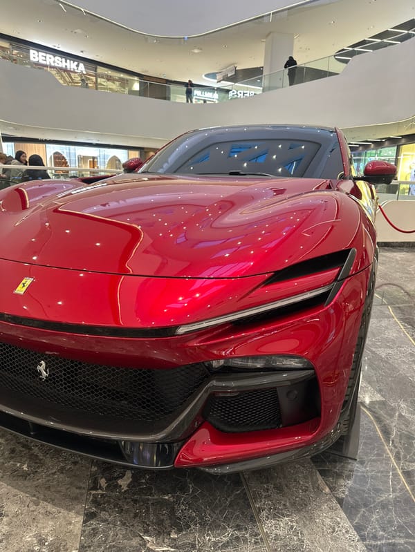 Luxury car exhibition spans multiple Tashkent shopping malls