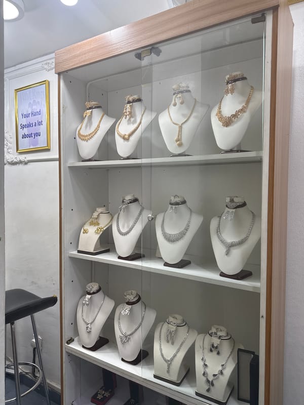Jewelry store stays open as Lagos streets flood around it