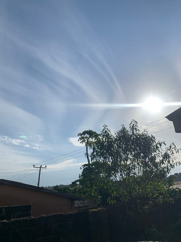 Sunny afternoon street life in Jos, Nigeria