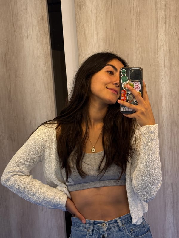 Woman takes selfie in Puebla, Mexico
