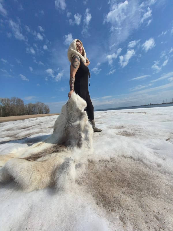 Spring day photo session captured along Chaikovsky shoreline