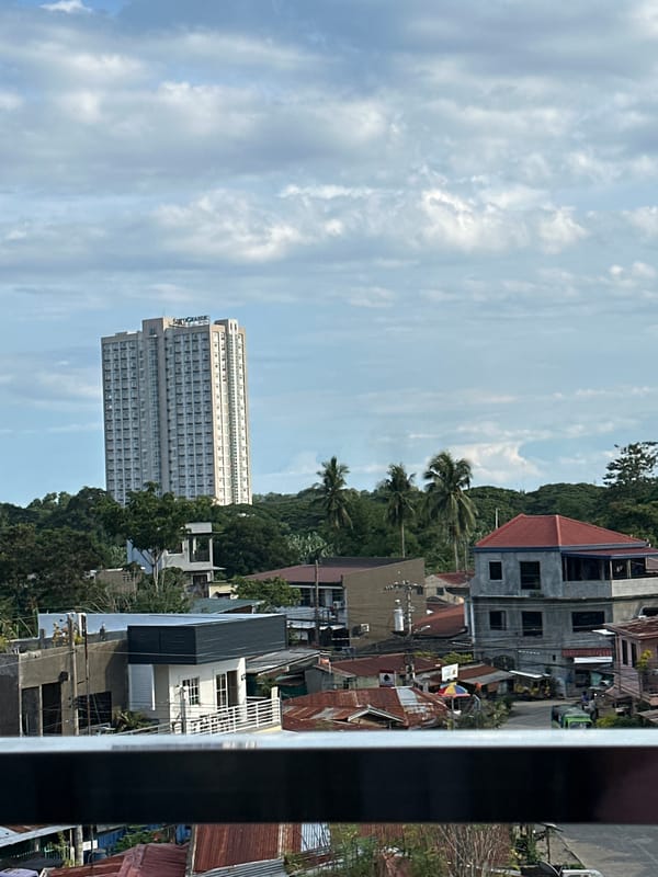 Morning moments captured from Davao City residential window