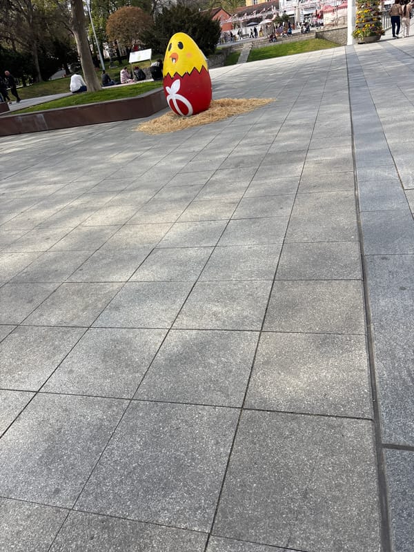 Easter display and urban scenes documented in Plovdiv