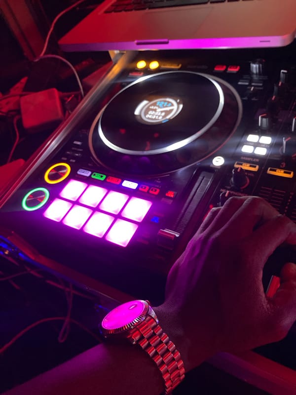 DJ Performance with Live Drummer Captured in Gwarinpa, Nigeria