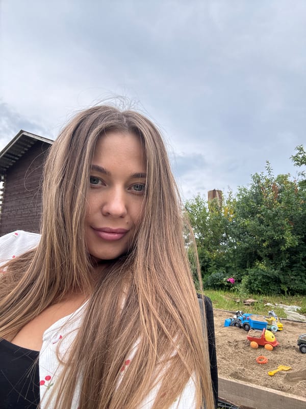 Backyard summer day in rural Russia — grilling, kids, dogs