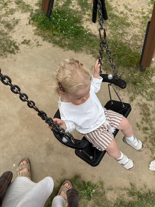 Toddler's playground session in Vladimir, Russia