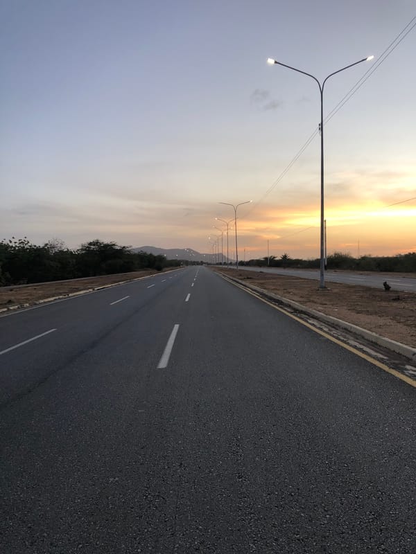 Evening road journey documented in Altagracia, Venezuela