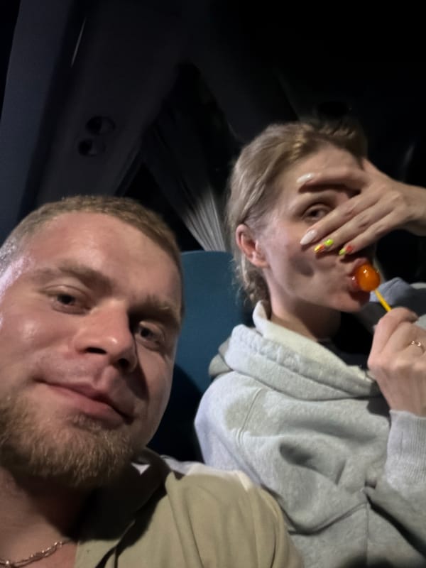 Couple takes selfie with lollipop in Sharm El Sheikh