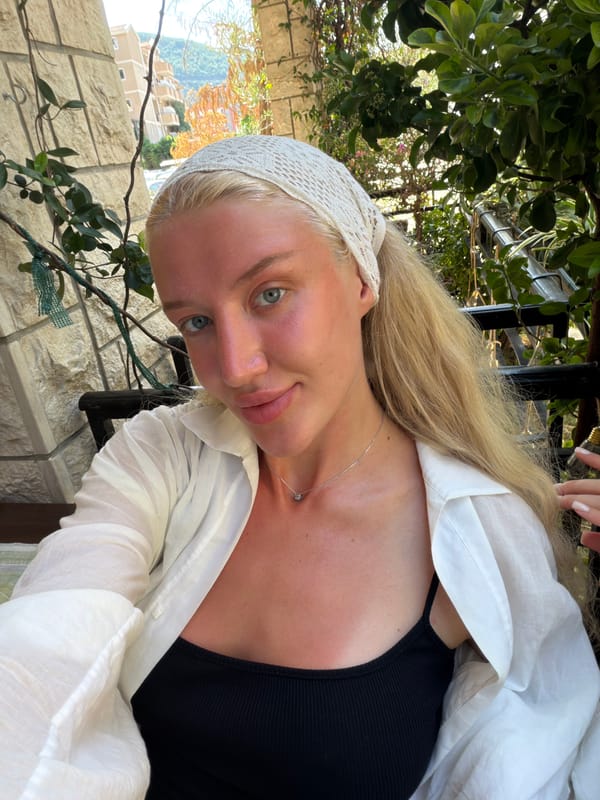 Casual summer selfie on the Montenegrin coast