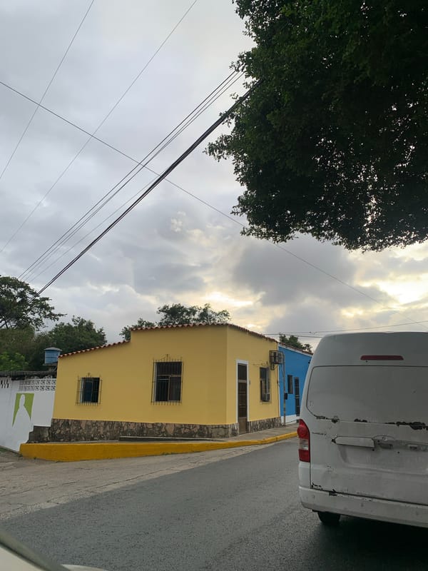 Street scene documented in Tacarigua, Venezuela