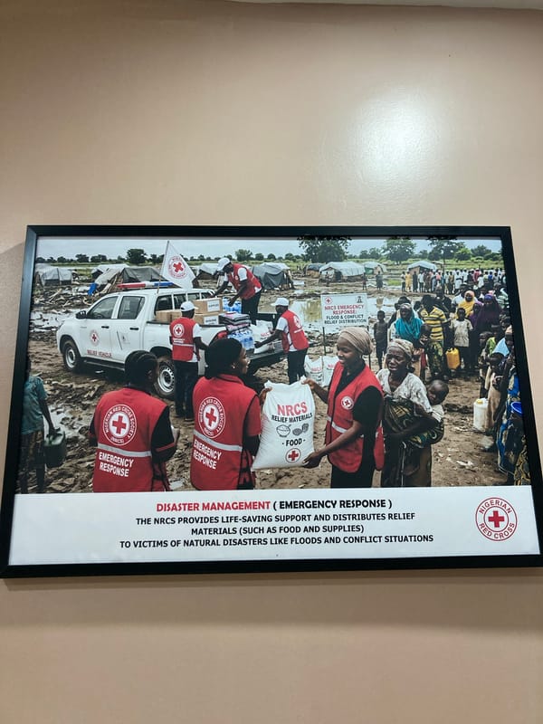 Nigerian Red Cross HQ hosts aid distribution and outdoor gathering