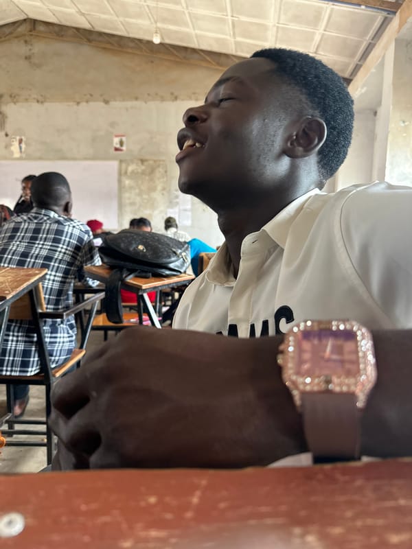 Two people observed in indoor setting in Jos, Nigeria