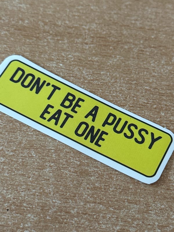 Crude sticker spotted on phone in Bulgarian town