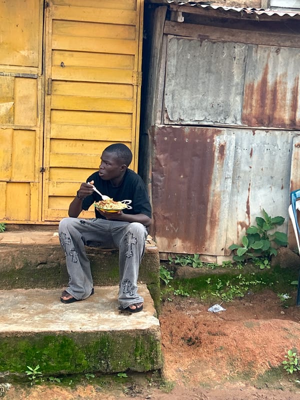 Morning street life in Jos, Nigeria