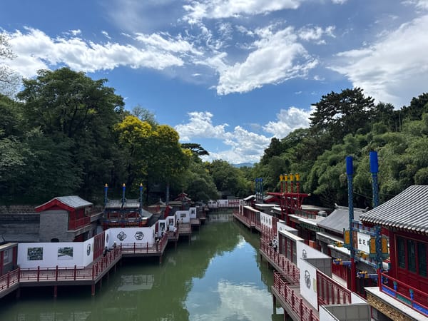 Tourist documents early morning visit to Beijing's Summer Palace
