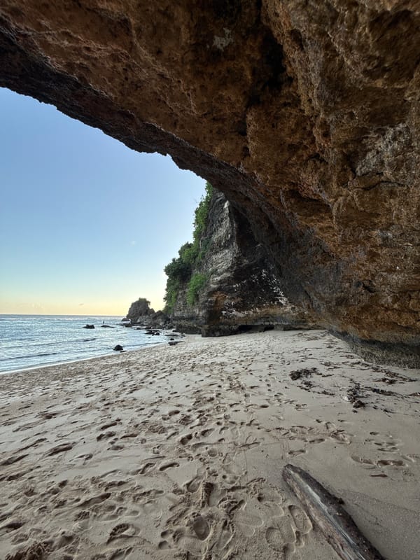 Beach scenes captured at Ungasan, Indonesia coastal area