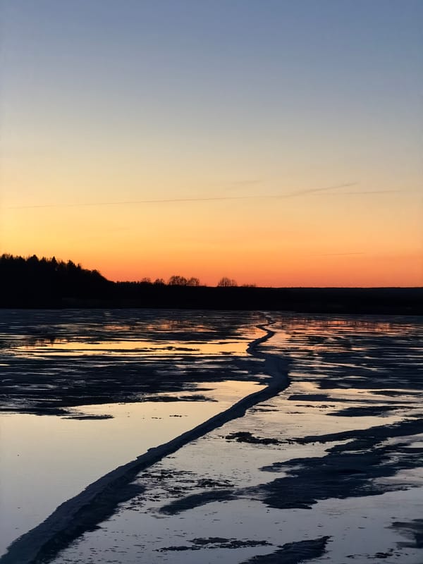 Evening sunset scenes documented across Izhevsk, Russia winter landscape