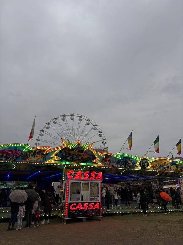 Fairground rides operating in Plovdiv, Bulgaria