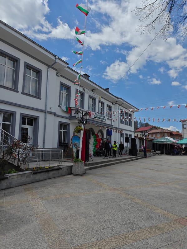 Town festival with traditional dress celebrated in Satovcha, Bulgaria