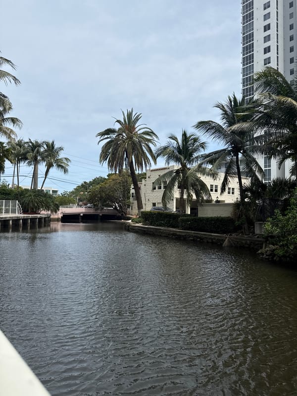 Evening waterfront scenes documented in Fort Lauderdale canals