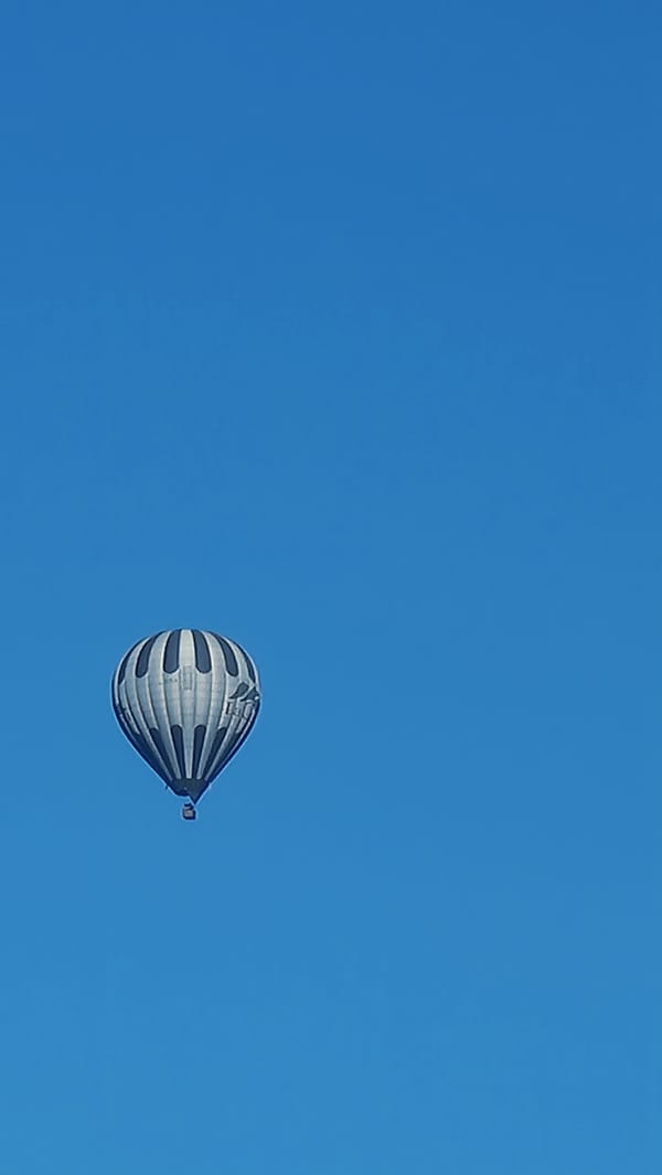 Hot air balloons spotted over Spanish town during morning