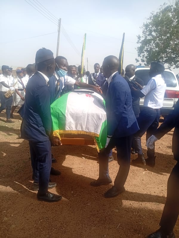 Funeral procession held in Ladura Foron, Nigeria