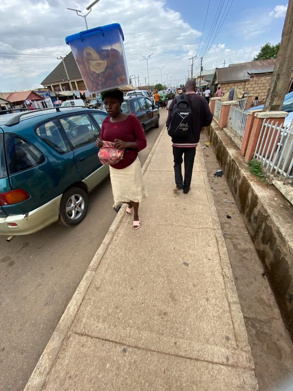 Daily street commerce captured in Bukuru Nigeria
