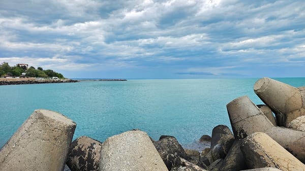 Peaceful coastal moment captured in Varna, Bulgaria