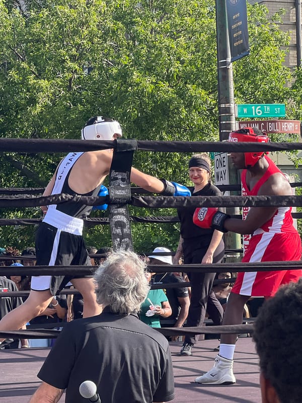 Street boxing match draws a crowd at Chicago intersection