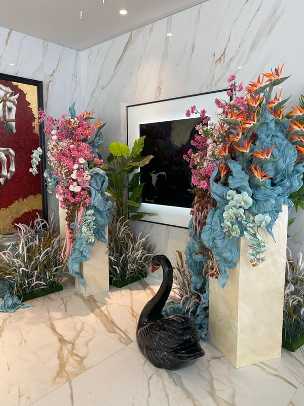 Modern decorated interior space observed in Sochi building