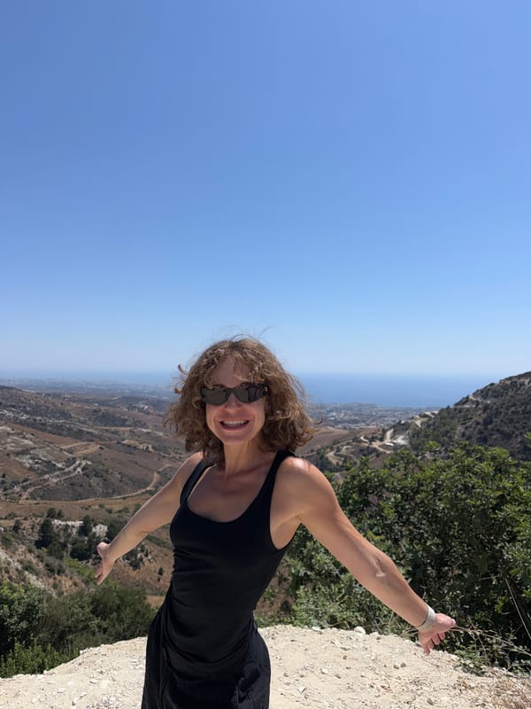 Hilltop views over the Cyprus coast from Peyia