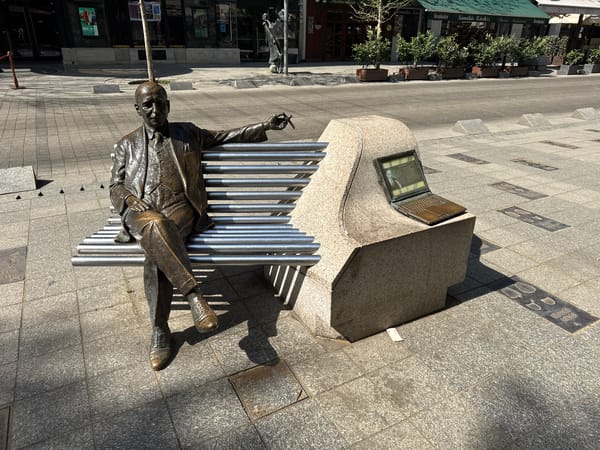 Budapest public sculptures documented in morning photography session
